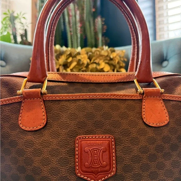 Vintage Celine Macadam Boston Bag - Picture 10 of 14